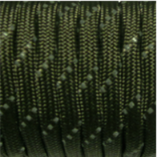 Paracord reflecterend Legergroen