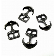 Sluiting Gun Black Anker 26x18mm