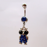 Piercing uil blauw