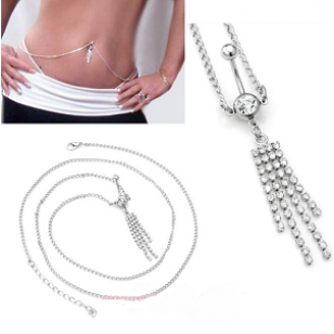 navel piercing Riem - strass 