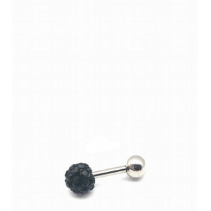 Helix Piercing met kristallen - 5mm  Zwart