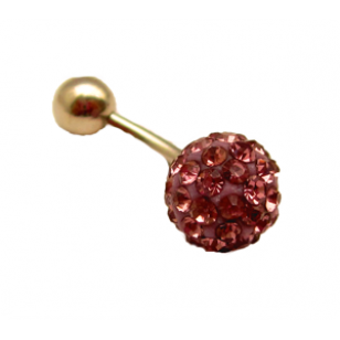 Piercing shamballa klein lila