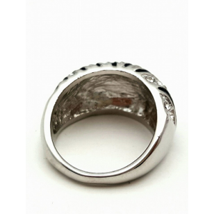 Ring - Zebra bezet met Swarovski