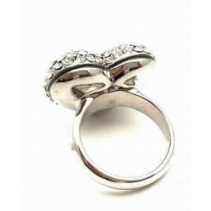 Ring  Hart bezet met AB Swarovski kristal