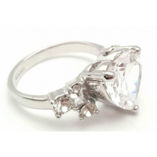 Ring bezet Swarovski kristal - Zirkonia Hart