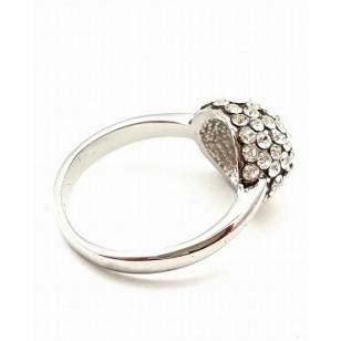 Ring Bol bezet Swarovski
