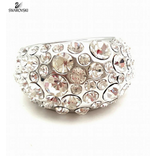  Gebogen ring bezet met Swarovski