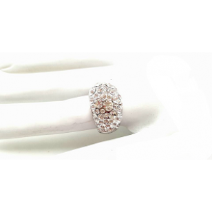  Gebogen ring bezet met Swarovski