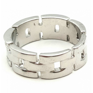 Ring gevlochten bezet met Swarovski
