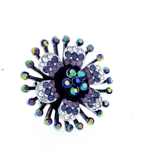 Stretch Ring Bloem Kristal