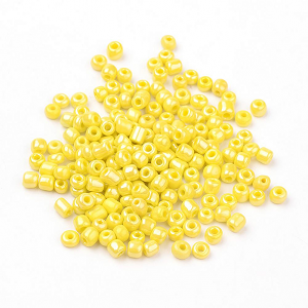 Rocailles Parelmoer Geel 4mm