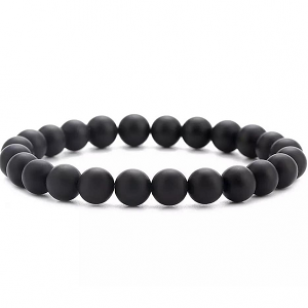 Armband Mat Black Onyx 8mm