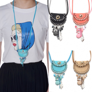 Ketting Tasje Ibiza Suede Coral