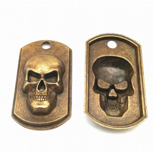 Bedel Brons Skull 50x28mm