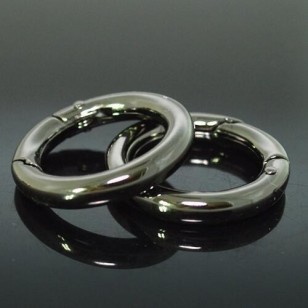 Ring Sleutelhanger Black 30mm