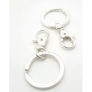 Verzilverde Sleutelhanger