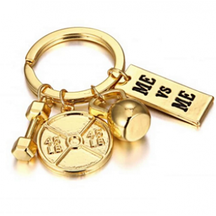 Sleutelhanger Sport Fitness Goud