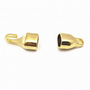 Goudkleur Metalen Sluiting Haak -10x7mm koord