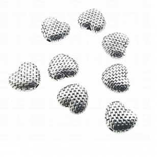 Kraal Hart Gevlochten 9x 8mm