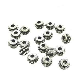 Metalen Kraal 7x4mm 