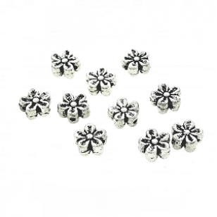 Metalen-Kraal-Bloem-6x3mm-#2
