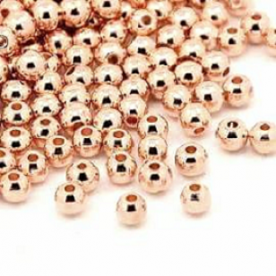 Kralen 4mm RoseGold 50x