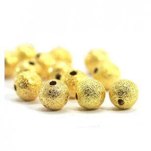 Kraal Stardust Goud 4mm 50x