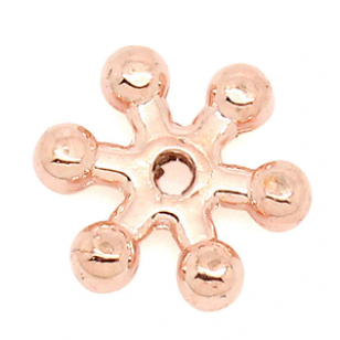 Kralen  8mm Rosegold 30x