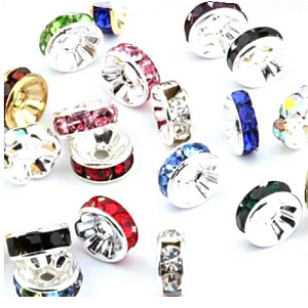 Kralen 8mm Strass Mix 10x