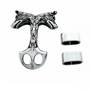 Sluiting Wolf set  Steel 