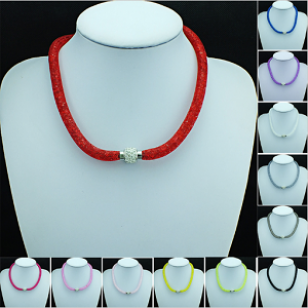 Stardust ketting met strass-sluiting