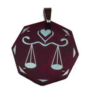 Ketting Hanger Hout Weegschaal