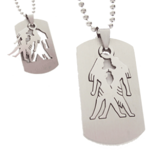 Ketting RVS Tweeling