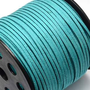 Suede 3mm Donker Turqouise