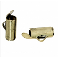 Eindkap-schuif-brons-10mm