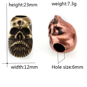 Kraal Viking Skull Brons
