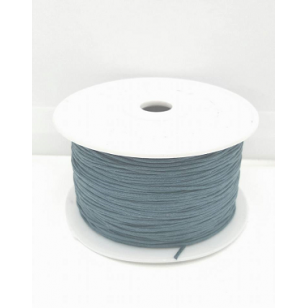 Waxkoord 1 mm - Grijs per meter 