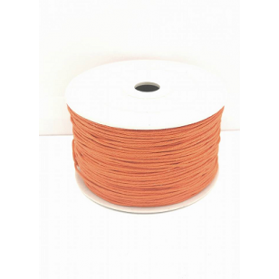 Waxkoord - 1mm - oranje - per meter