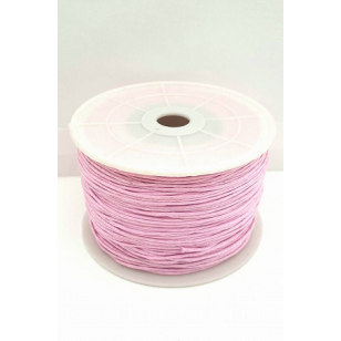 Waxkoord - 1mm - Roze - per meter