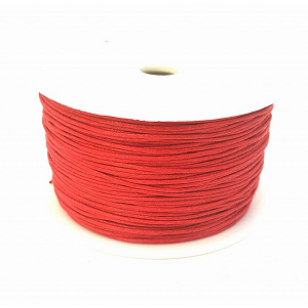 Waxkoord - 1mm - rood - per meter