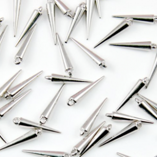 Bedel Spikes 3cm 50x Zilver