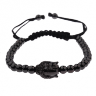Armband Zirkonia Boeddha 