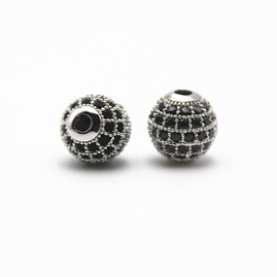 Kraal-zirkonia-10mm-zilver