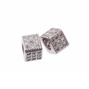 Kraal Zirkonia Vierkant 5x5mm Kraal Zirkonia Vierkant 5x5mm